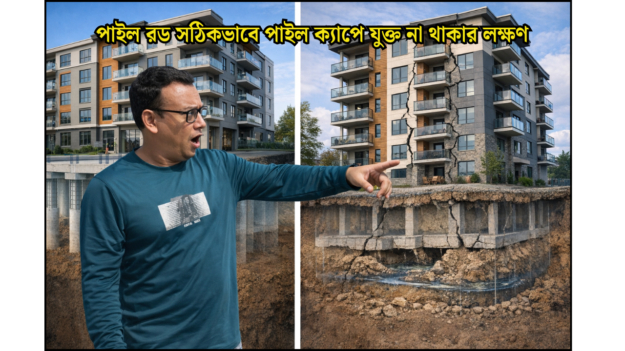 পাইলের রড সঠিকভাবে পাইল ক্যাপে যুক্ত থাকার গুরুত্ব